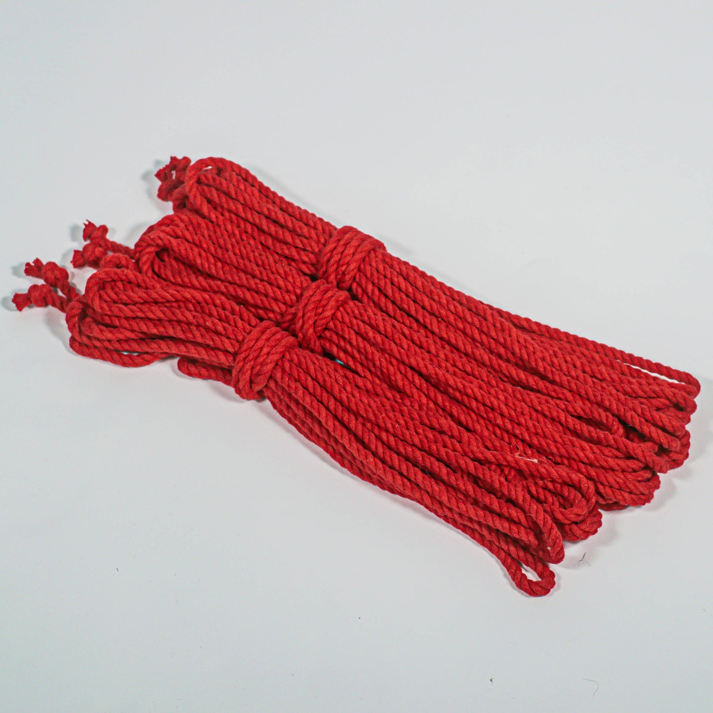 Cotton Play Ropes Shibari Rope red Bundle of 3