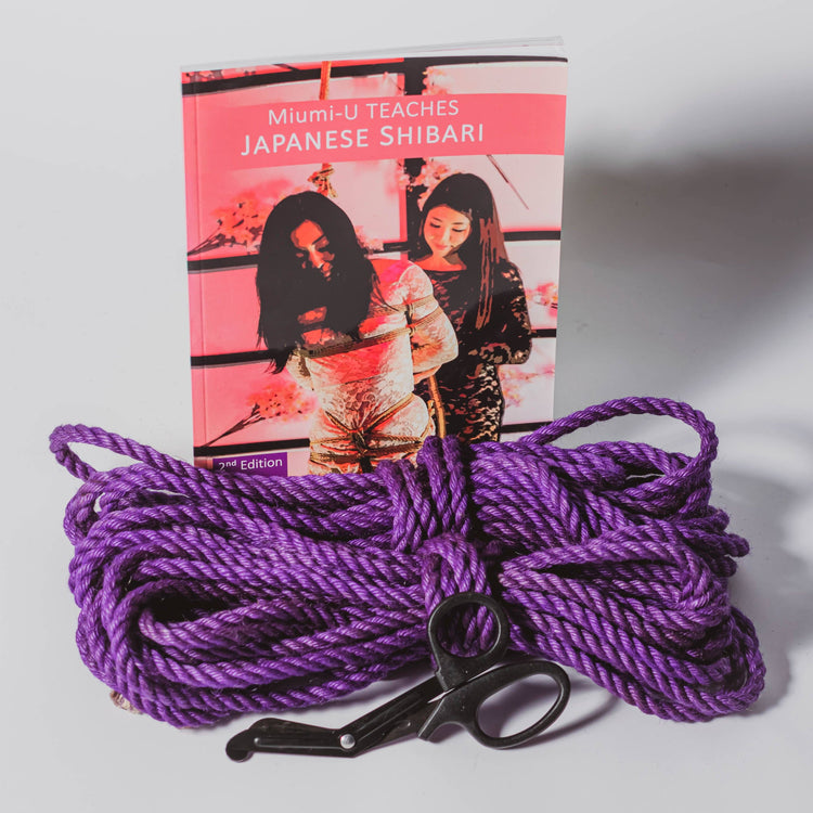 Super Beginners' Jute Rope Kit Shibari Rope Kit Purple