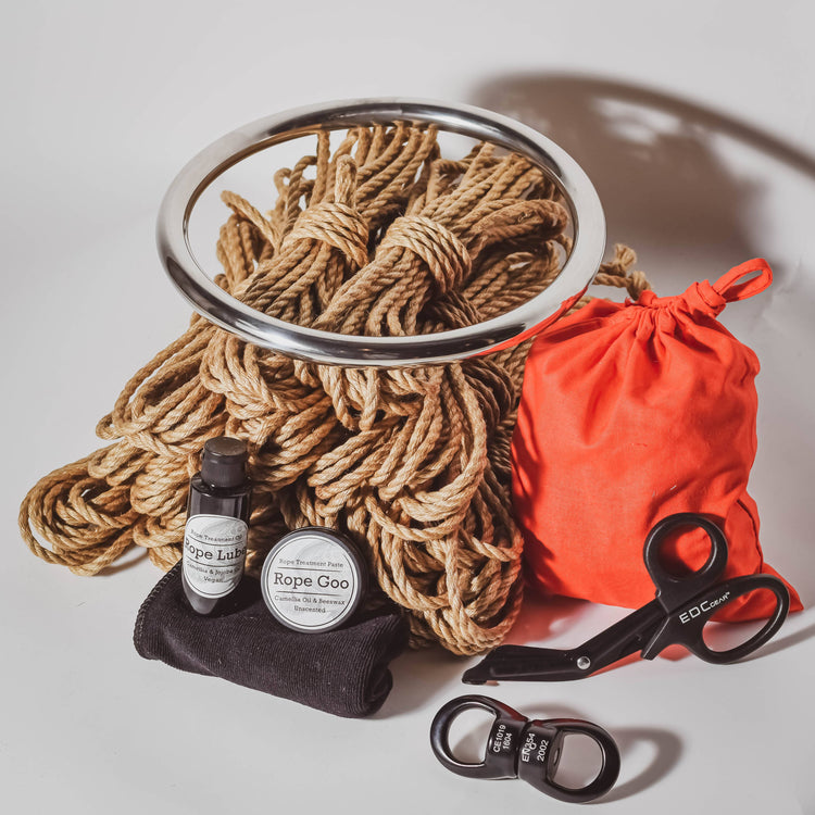 The Complete Shibari Kit Shibari Rope Kit Metal ring