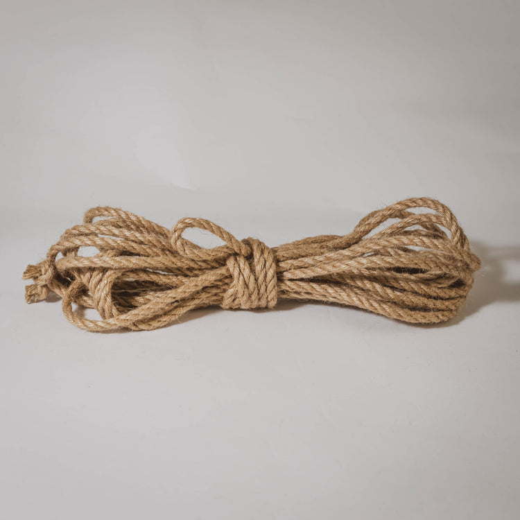 Untreated - 6mm Jute Rope Shibari Rope Single Length