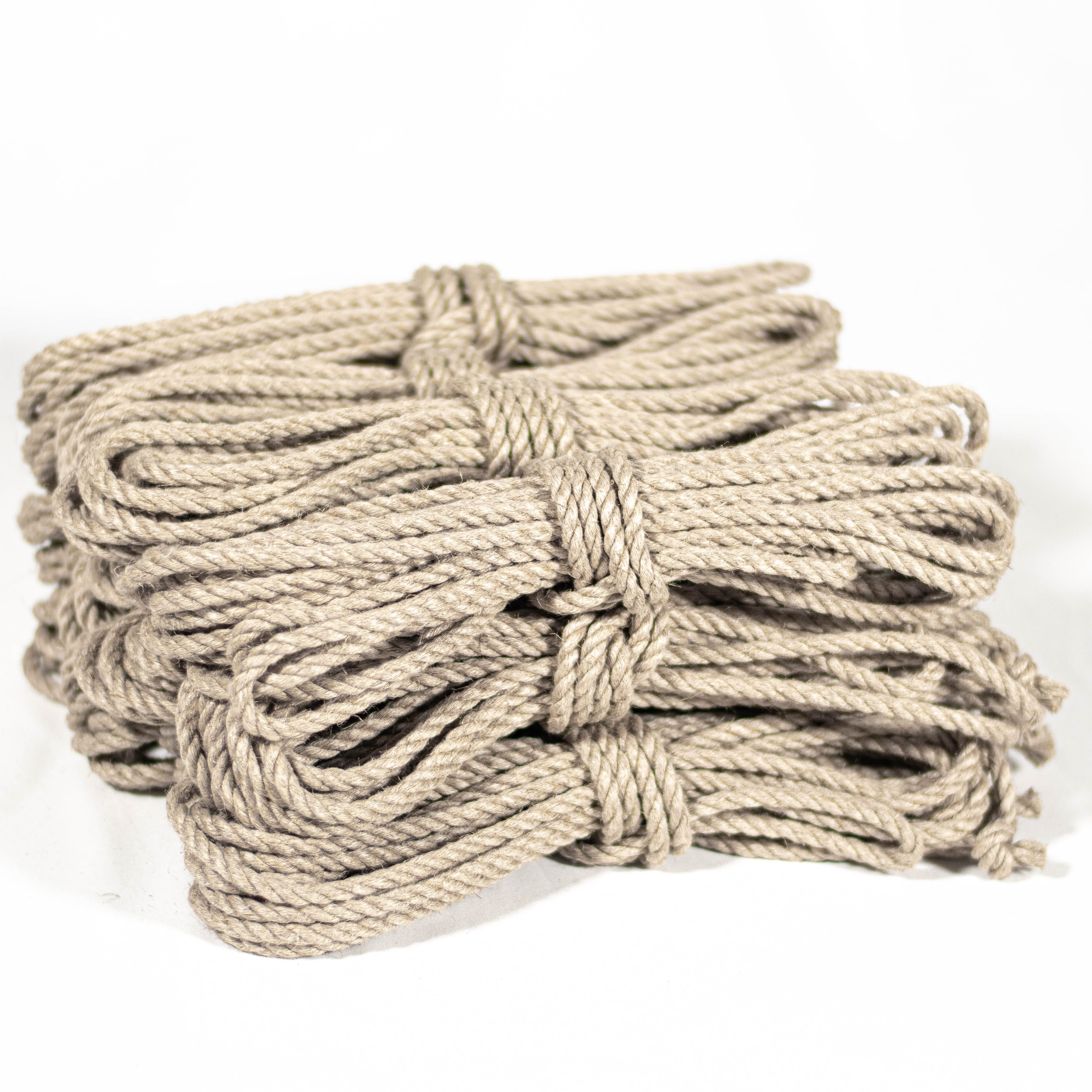 Large Hemp Rope Linen-hemp rope · 6mm single-ply – Anatomie Shop