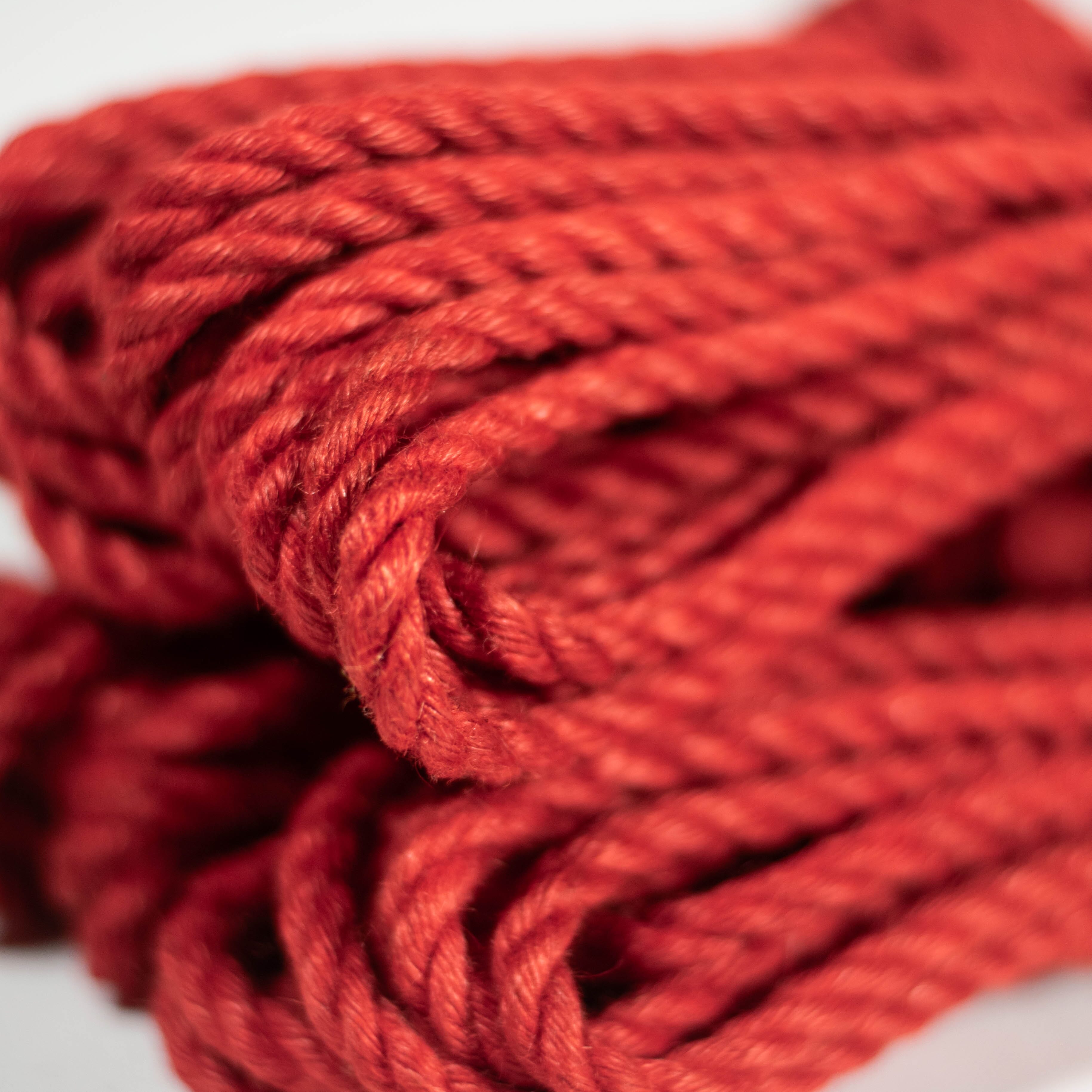 Treated Rope 6mm Anatomie Red Jute Rope Anatomie Rope Shop