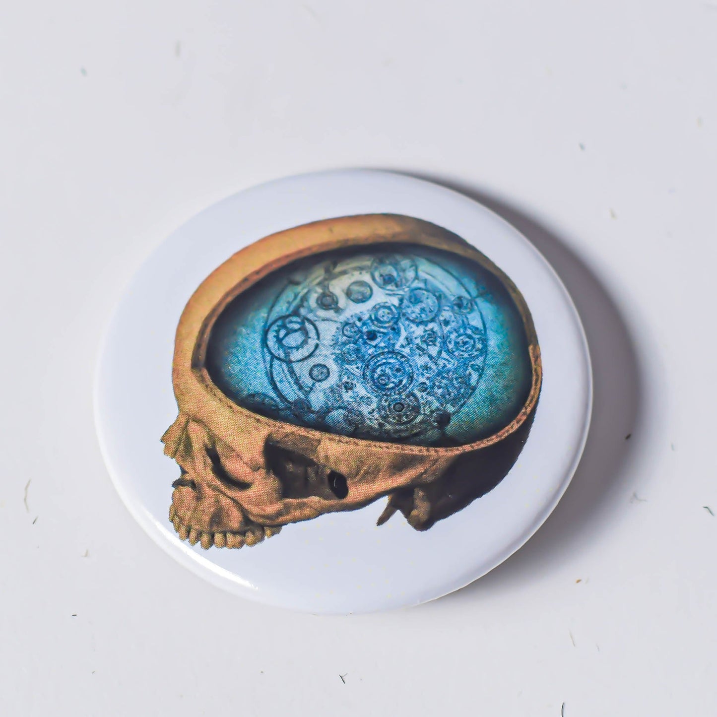 Badge Pins Book Anatomie skull in colour (set of 5) 
