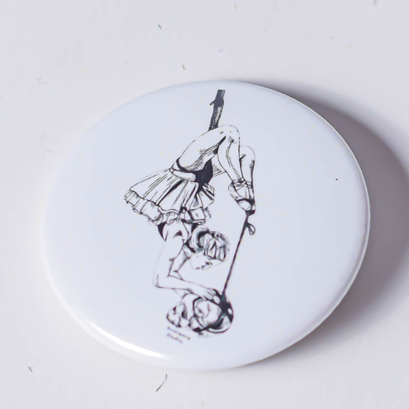 Badge Pins Book Suspended ballerina (single pin) 