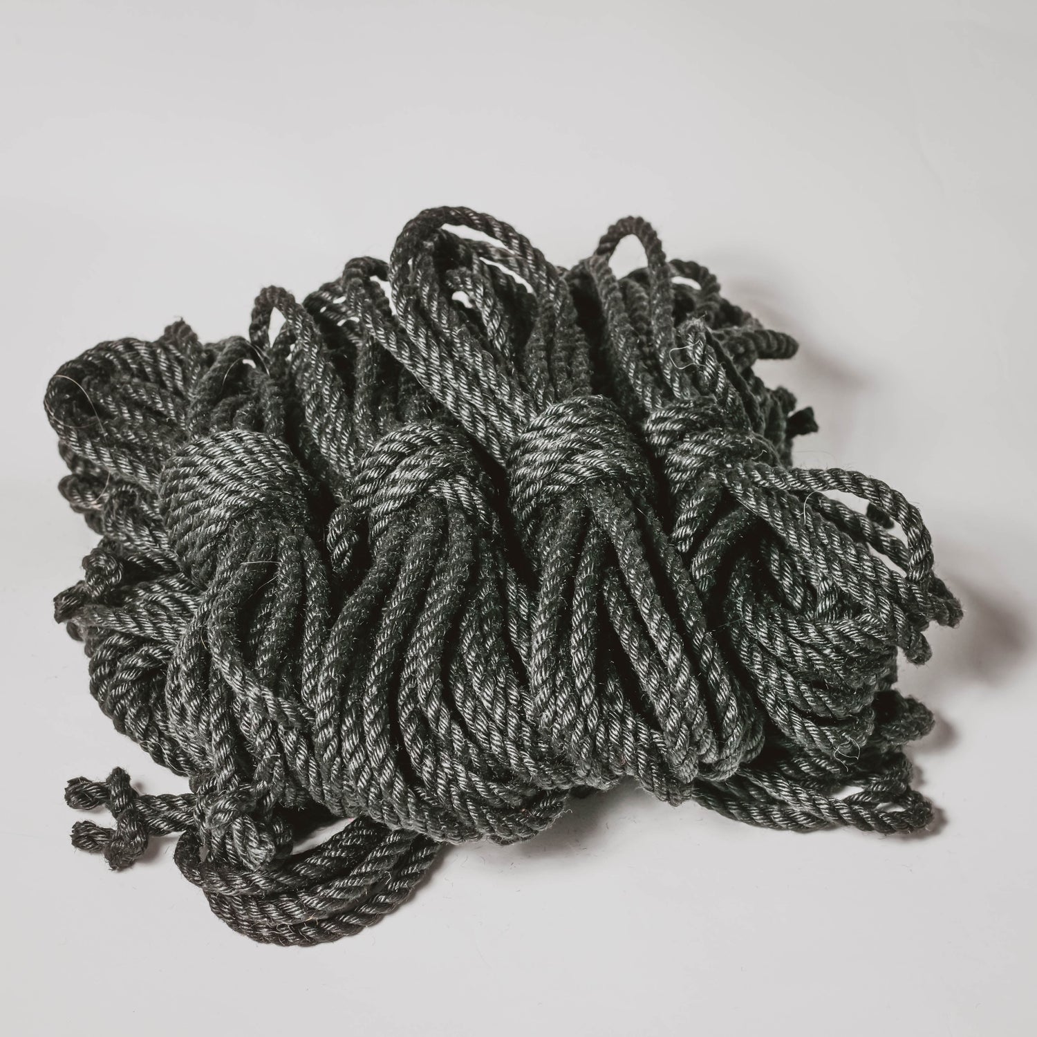 Black rope (treated, 6mm) Shibari Rope Bundle of 8 