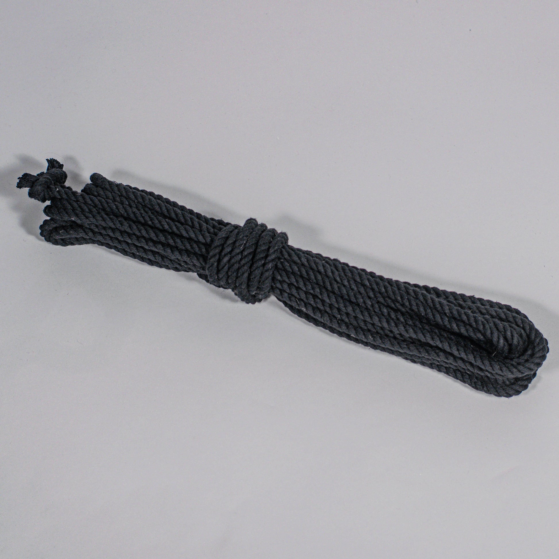 Cotton Play Ropes Shibari Rope black Single length 