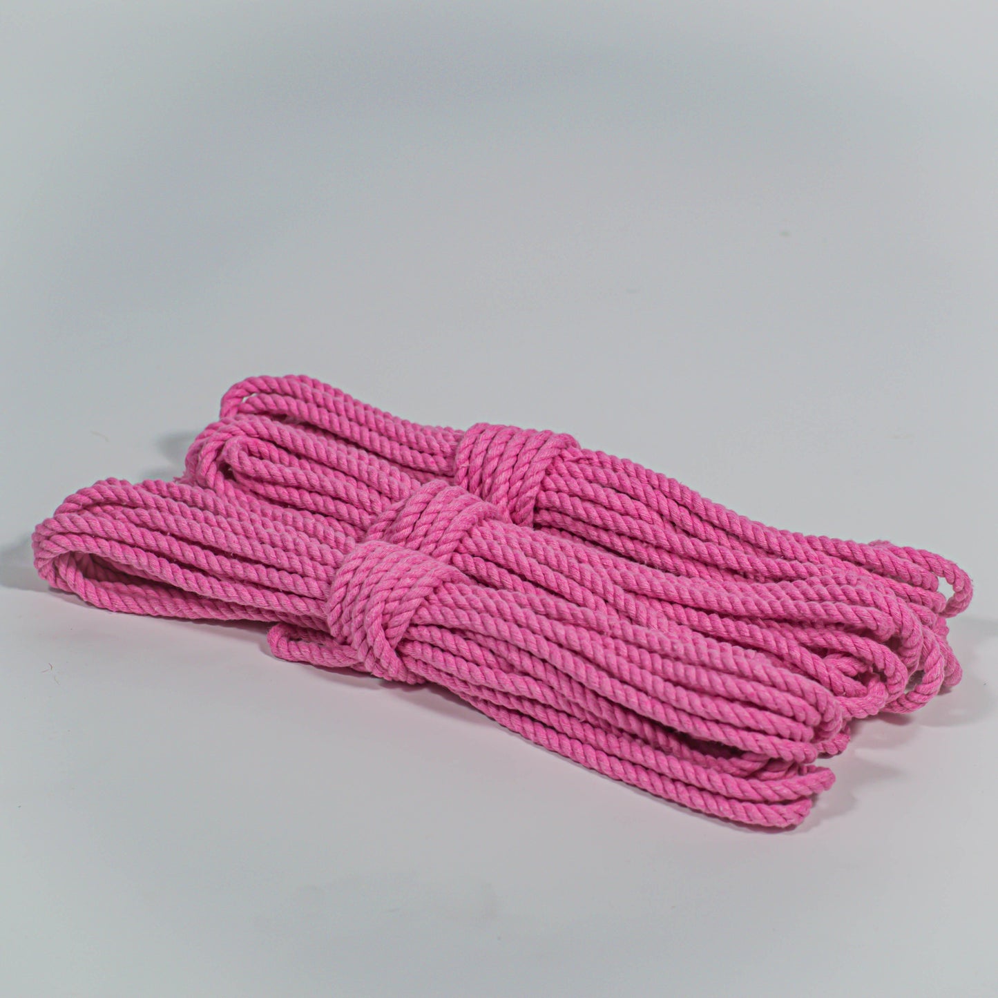 Cotton Play Ropes Shibari Rope bright pink Bundle of 3 