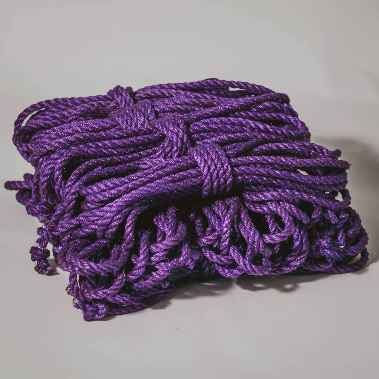 Purple jute rope (treated, 6mm) Shibari Rope Bundle of 12 