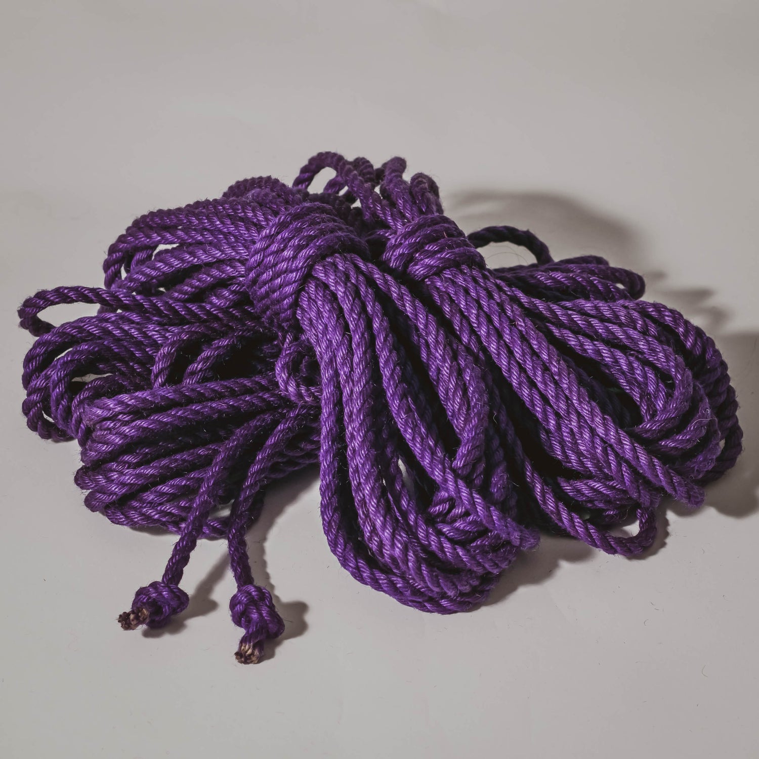 Purple jute rope (treated, 6mm) Shibari Rope Bundle of 4 
